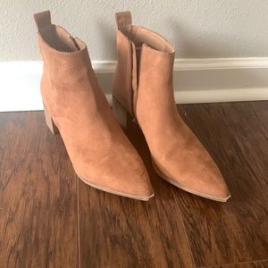 Suede booties